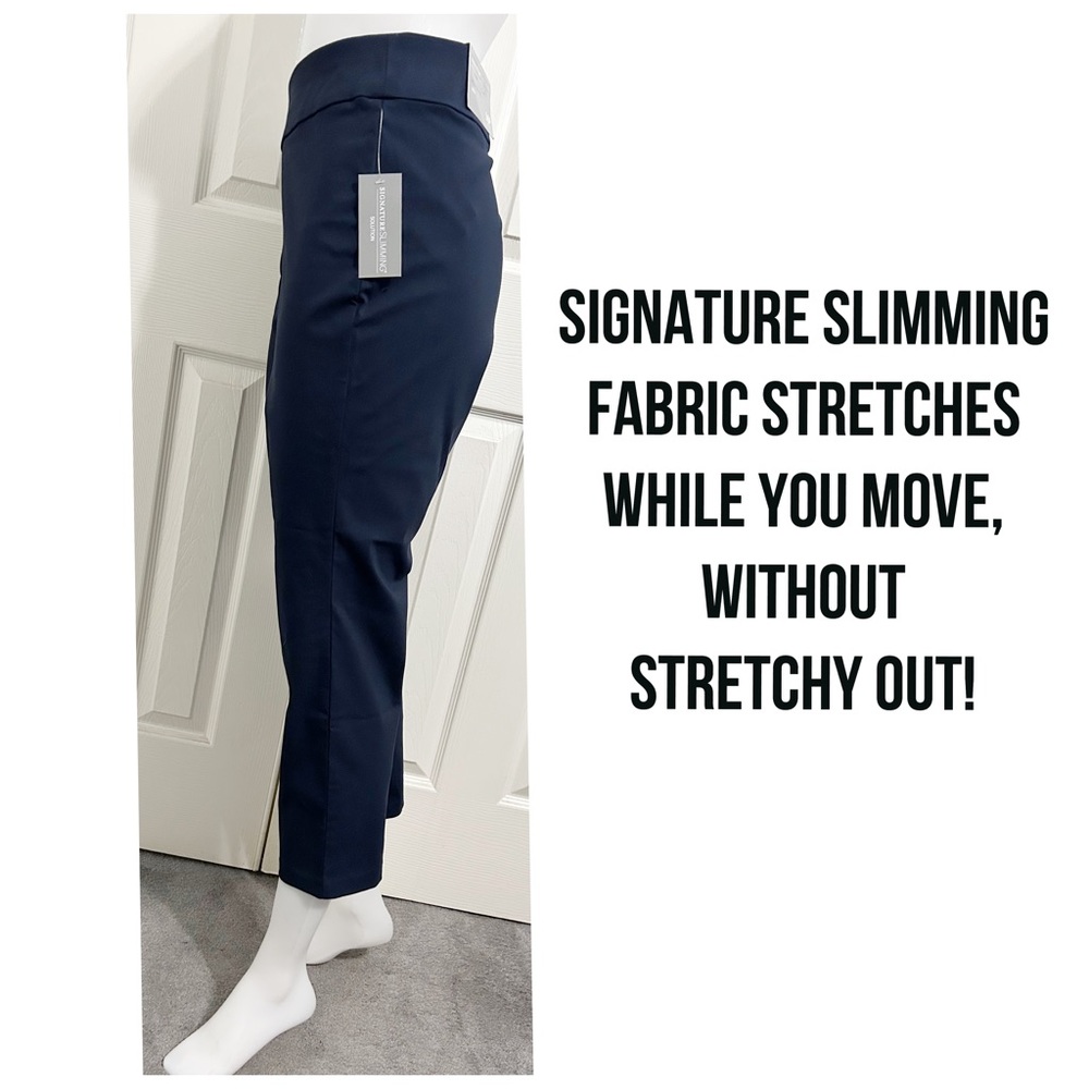 NWT Christopher & Banks, Signature Slimming Navy Pants With A Modern Fit, 16P - Picture 3 of 9